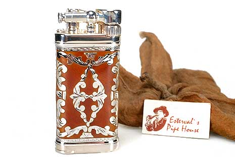 Sillems 1990R Pipe Lighter Old Boy LEA red Doubleside Sillems 1990R Pipe Lighter Old Boy LEA red Doubleside